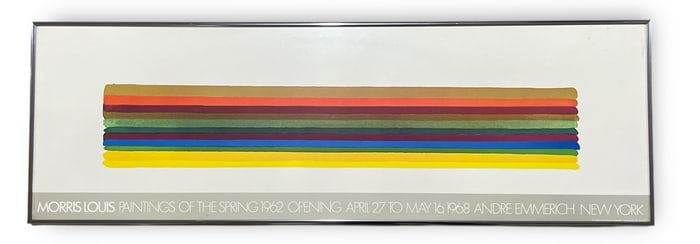 MORRIS LOUIS Exhibition Poster 1962 New York
