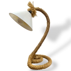 A Modernist Rope Table Lamp, AUDOUX MINET Style