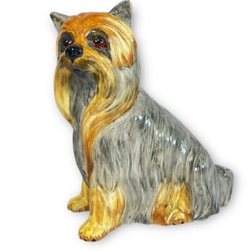 An Italian Ceramic Dog Sculpture