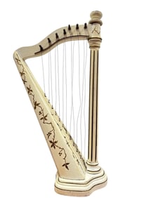 Antique Doll or Salesman Sample Harp