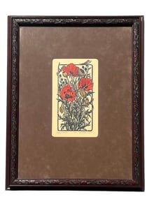 A KATHLEEN WEST "Poppy Garden" Woodblock Print