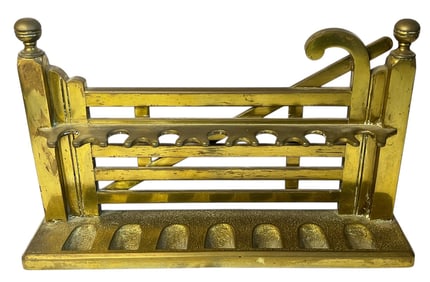 Vintage Brass Tobacco Pipe Holder