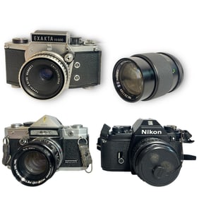 Collection Vintage Cameras and Lens, NIKON, EXAKTA