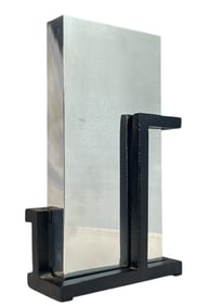 A MICHAEL ARAM Polished Aluminum Art Vase