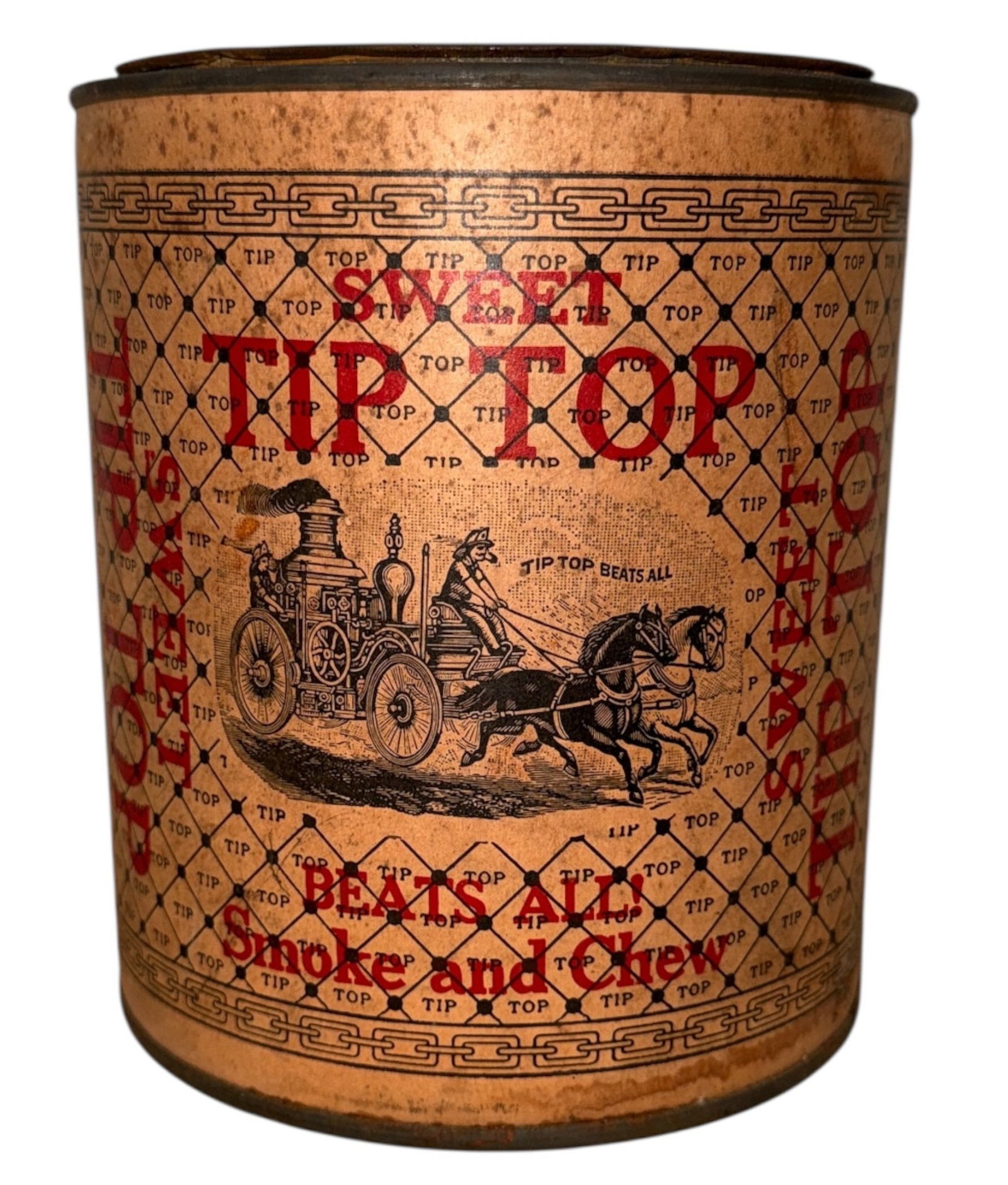 Antique Tobacco Advertisement Tin, SWEET TIP TOP (1 of 5)