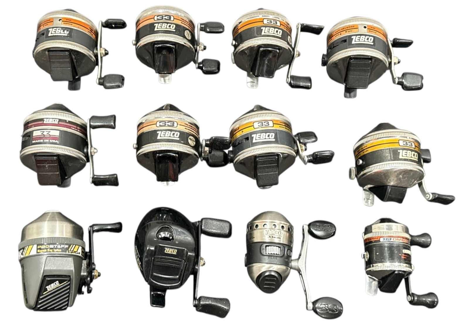 ZEBCO Spincast Fishing Reels 12 Pcs. (1 of 2)