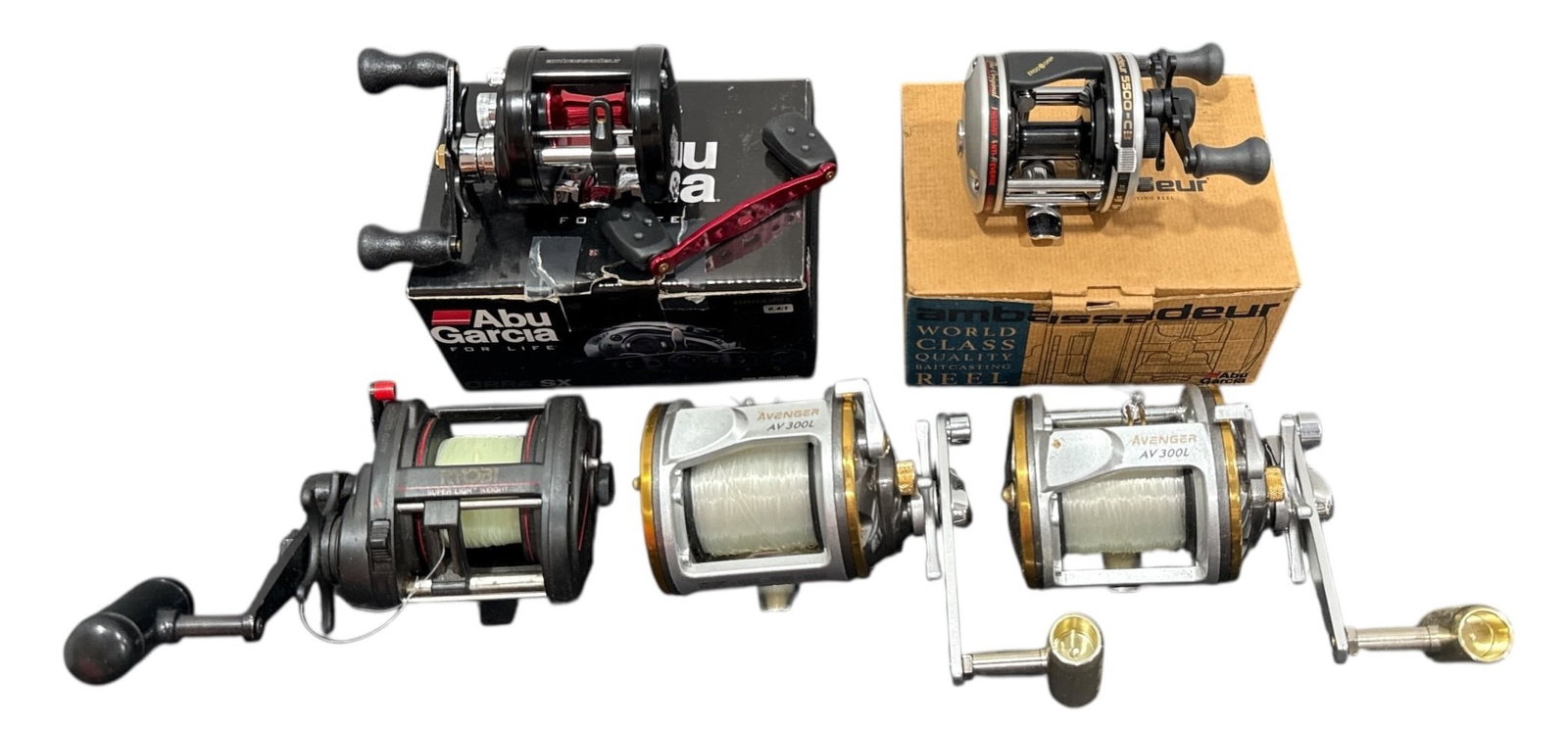 ABU GARCIA, RYOBI, OKUMA Baitcast Fishing Reels 5 Pcs. (1 of 4)