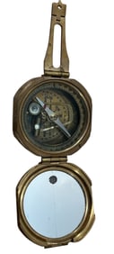 Vintage STANLEY LONDON Brass Nautical Compass