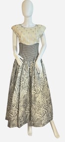 A GEOFFREY BEENE Drop Waist Evening Gown