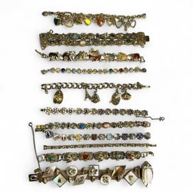 A Collection of Slide Chain Bracelets, KIRKS FOLLY