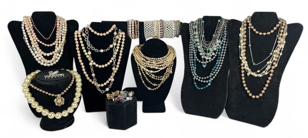 Large Collection of Pearl Jewelry, Some Sterling Silver
