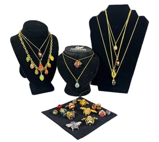 Collection of JOAN RIVERS Charm Necklaces and Bracelets