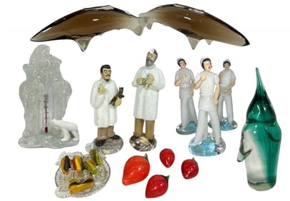 Large Collection of MURANO & Czech Art Glass Figurines