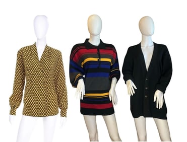 SALVATORE FERRAGAMO Vintage Silk Blouse and Sweaters