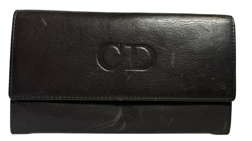 A Vintage CHRISTIAN DIOR Leather Wallet