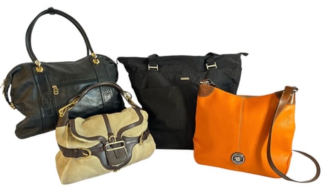 Collection of Ladies Purses, DOONEY & BOURKE, MARINO ORLANDI, JIMMY CHOO
