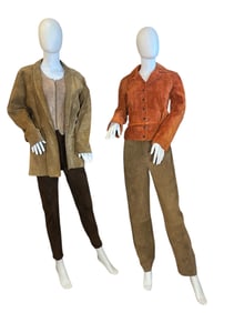 A Collection of Vintage Suede Ladies Clothing, BAGATELLE, ANNE KLEIN