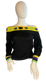 A Vintage GIANNI VERSACE Color Block Sweater
