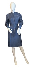 A Vintage ALBERT NIPON Denim Chore Dress