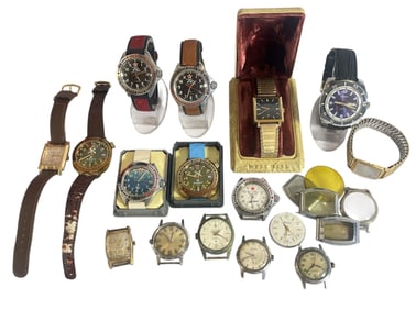 Collection Vintage Watches and Watch Parts