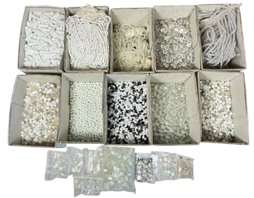 Large Collection of Vintage Czech Glass Beads