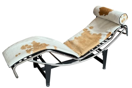 LE CORBUSIER Style "LC4" Chaise Lounge, Cowhide