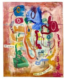 JIM LUTES Abstract Mixed Media, 1999