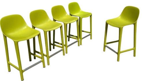 PHILIPPE STARCK "Broom" Bar Stools, EMECO, 5