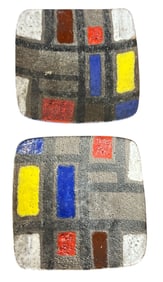 Two Mid Century RAYMOR Italy Trays