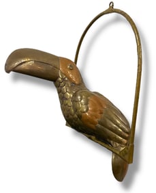 SERGIO BUSTAMANTE Brass Toucan Bird Sculpture
