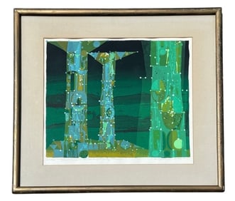 A ROSS WETZEL "The Time is Eleven Thirty One" Signed and Numbered Serigraph