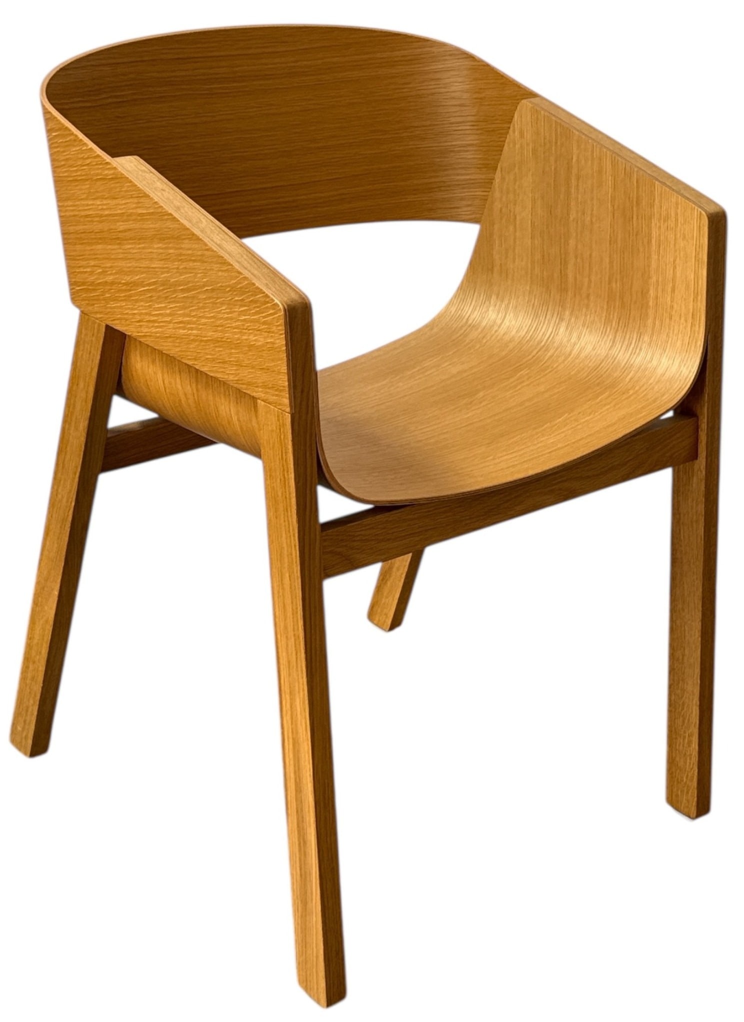 A TON "Merano" Armchair: Designed by Alexander Gufler. 31" H to back x 19" H to seat x 20.75" W x 20" D. Retains label to underside.