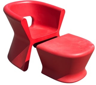 KARIM RASHID "Pal" Chair & Ottoman, VONDOM