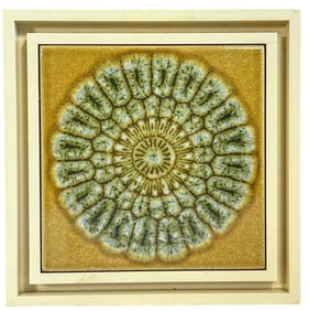 A Mid Century FRIEDMAN Ceramic Tile Doorbell