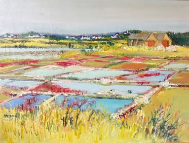 YOLANDE ARDISSONE, Oil on Canvas, Marais Salants