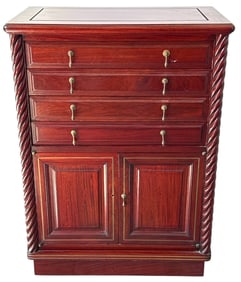 A Mahogany Jewelry Armoire