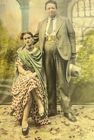 A Sheet Fed Photogravure of FRIDA KAHLO and DIEGO RIVERA