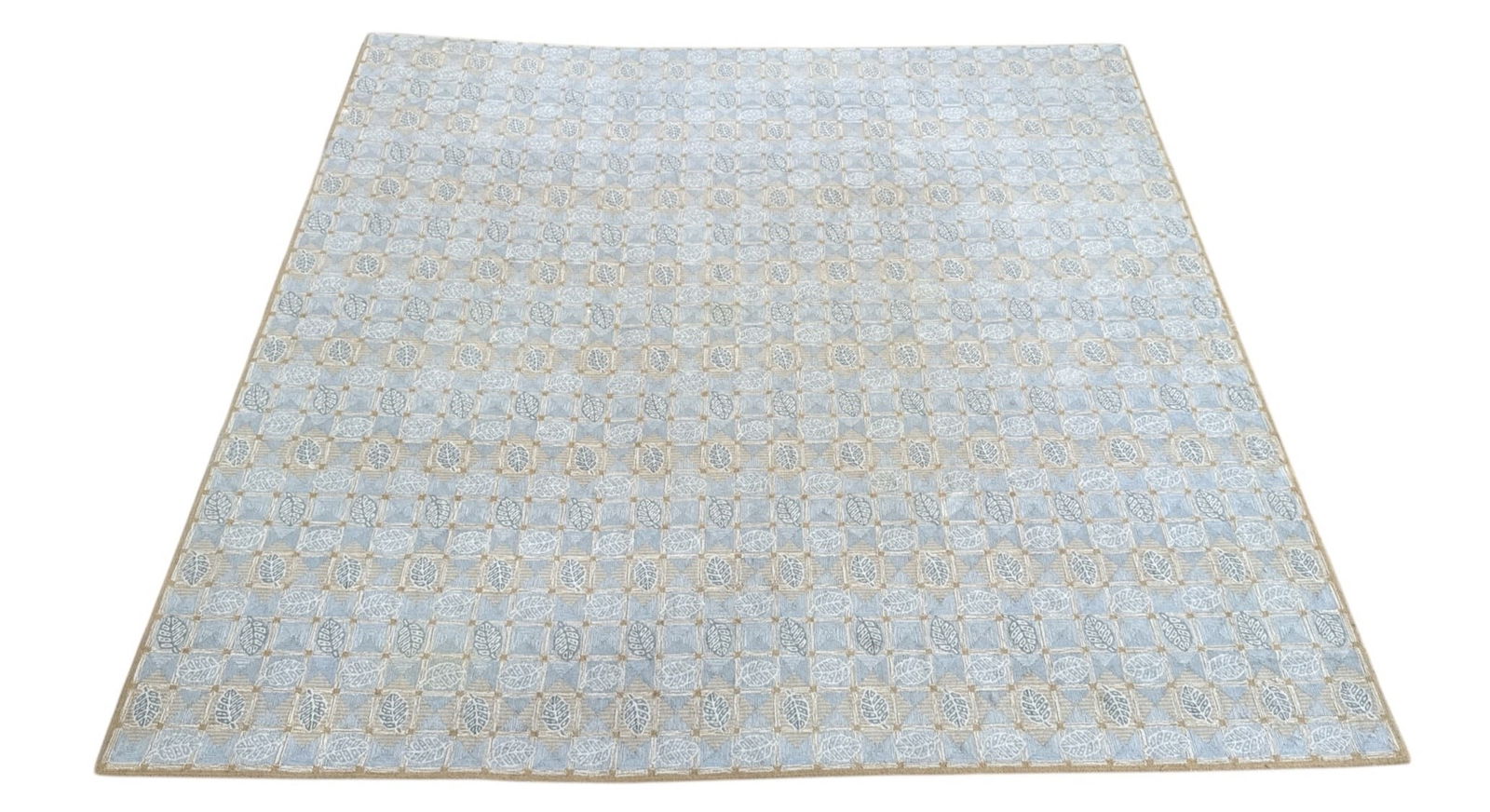 ELIZABETH EAKINS "Patchwork Leaf" Hand-Tufted Rug (1 of 4)