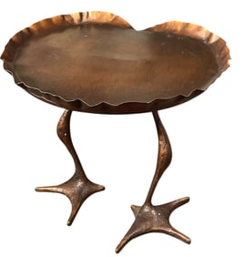 Metal Animal Leg Accent Table, IMO MERET OPPENHEIM