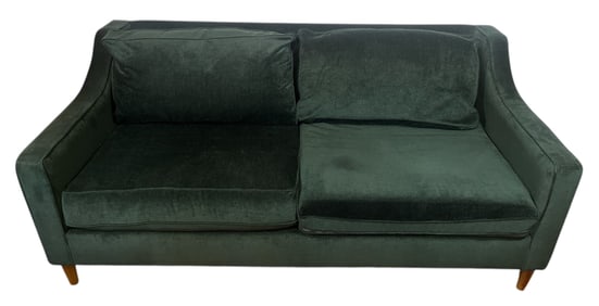 Ultra Modern Green Velvet Sofa