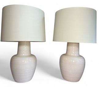 A Pair of TANNER KENZIE Ceramic Lamps
