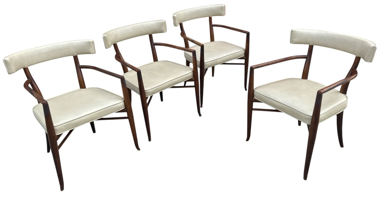 T.H. ROBSJOHN GIBBINGS "Klismos" Chairs, Set of 4 (1 of 7)