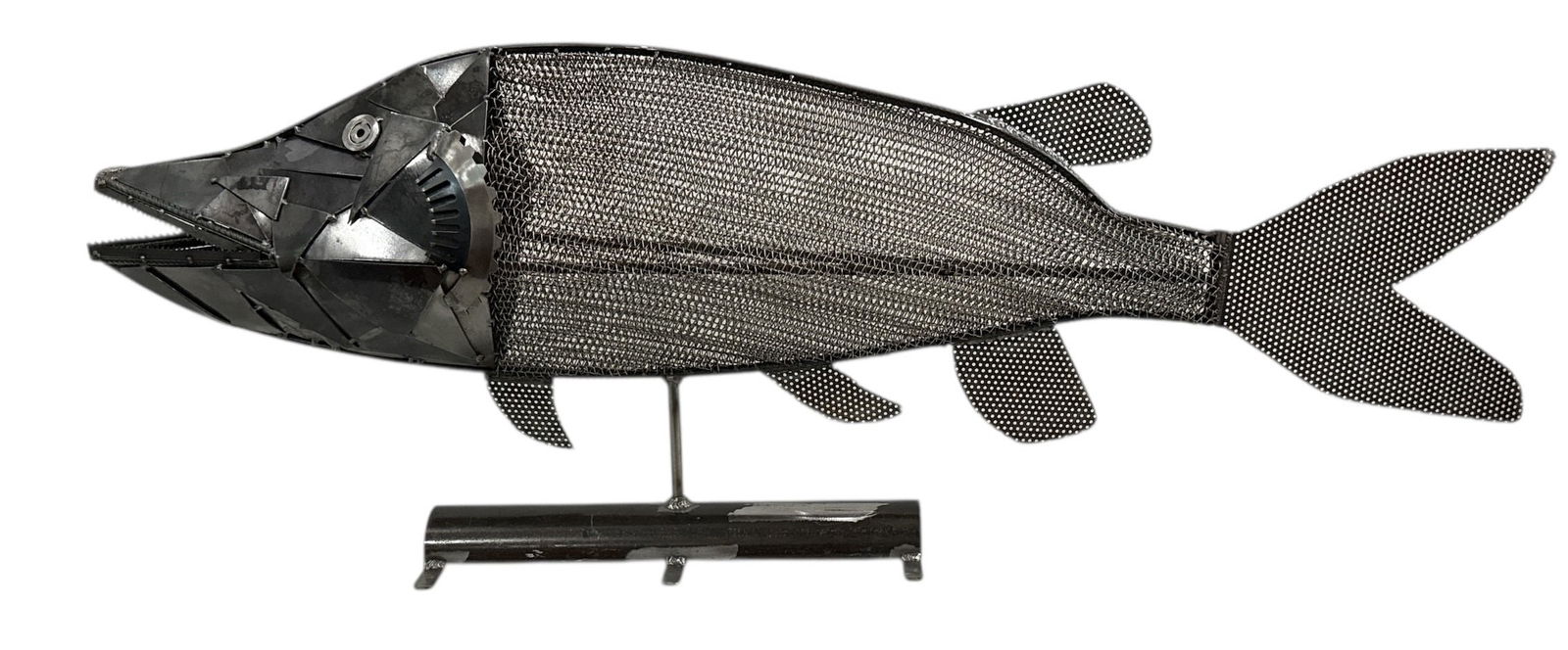 Large Folk Art Barracuda Fish Sculpture, MICHAEL VARGAS (1 of 5)