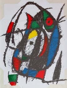 JOAN MIRO "Plate IV" Lithograph, Lithographe II