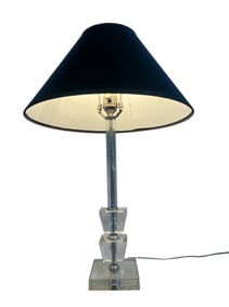 An Art Deco Style Lucite Lamp