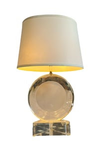 A Postmodern VAN TEAL Lucite Desk Lamp