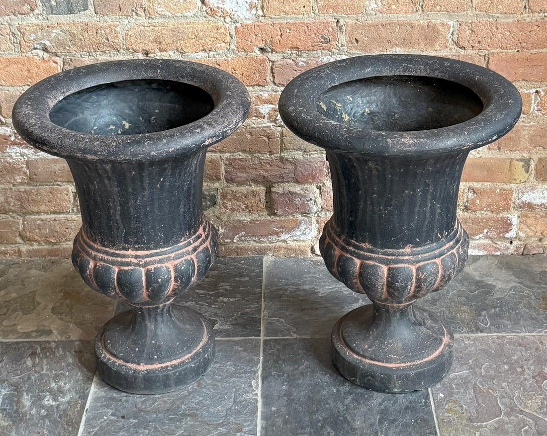 A Pair of Neoclassical Style Planter Urns (1 of 4)