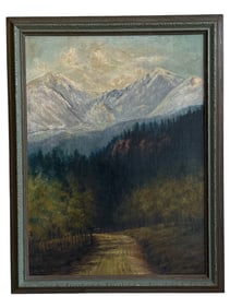 An Antique Landscape Oil on Board