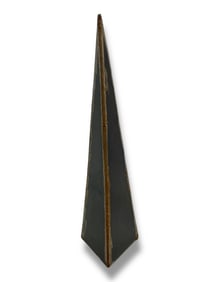 Large Modernist Steel Pyramid Sculpture
