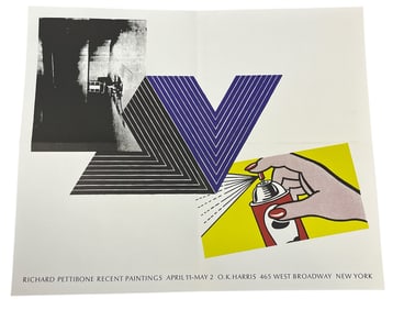 RICHARD PETTIBONE, O.K. Harris Exhibition Poster